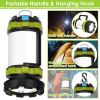 2Pcs Camping Lantern Rechargeable Flashlight Torch Power Bank Portable Tent Light Lamp USB Rechargeable for Hiking Fishing Emergency Outdoor