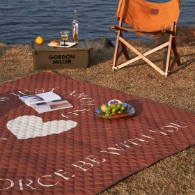 Outdoor Camping Picnic Mat (Color: Brown)