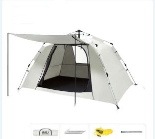 Foldable Camping Tent (Option: Rice white23-1 Style)