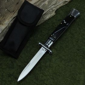 High Hardness Stainless Steel Knife (Option: Black stipe-White blade)