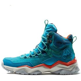 Hiking Shoes Waterproof Non-slip Mountain Climbing Shoes High Top (Option: Lake Blue-39)