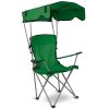 Foldable Beach Canopy Chair Sun Protection Camping Lawn Canopy Chair 330LBS Load Folding Seat