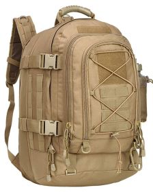 Tactics Military Large Capacity Backpack (Color: Khaki)