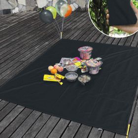 Ultra Light Portable Waterproof Beach Mat (Option: Black-70x110cm)